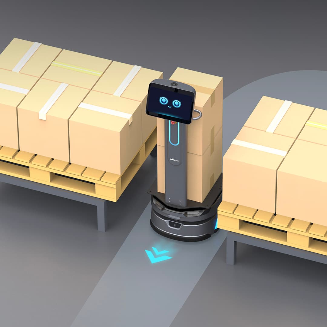 Robot pro suchý úklid v průmyslové hale