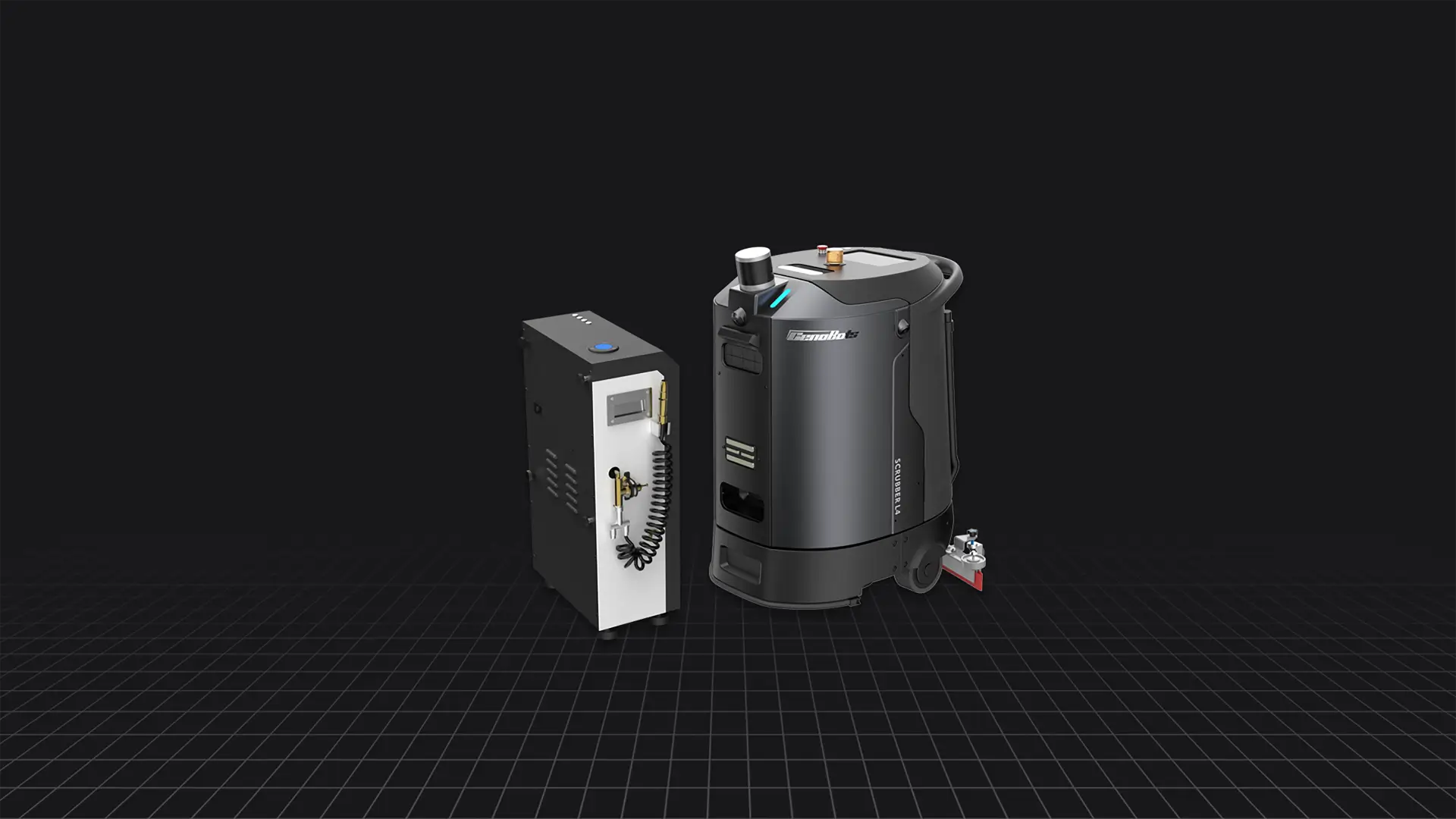 CenoBots L4 má snadnou údržbu, magnetický kartáč a rychlou výměnu stěrky