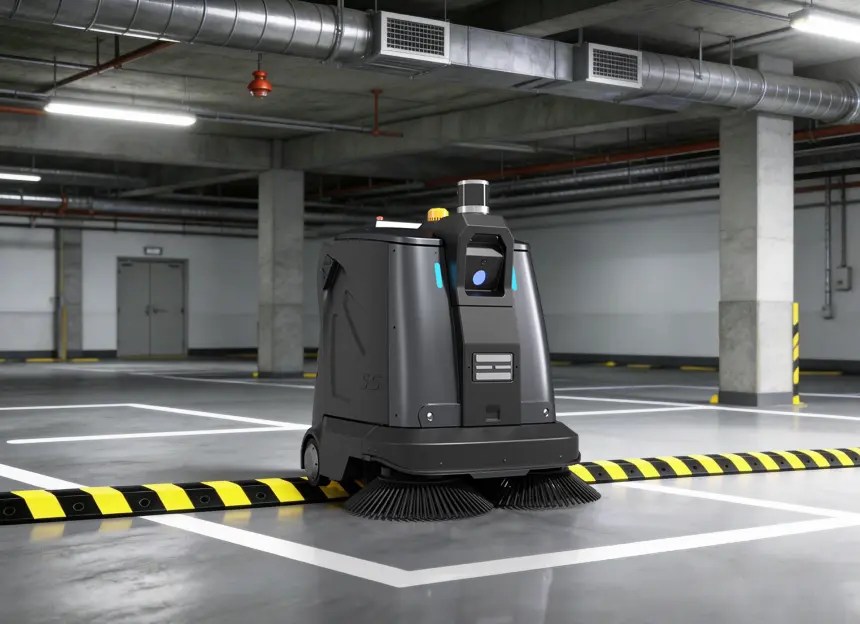 CenoBots S5 projíždí úzkými uličkami a přes provozní nerovnosti