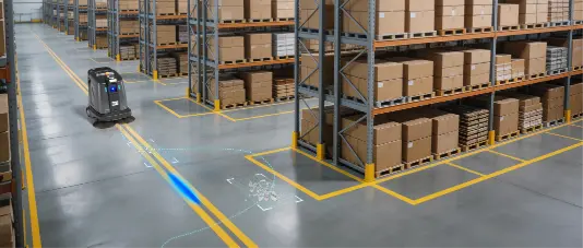 CenoBots S5 provádí bodové čištění zjištěných nečistot
